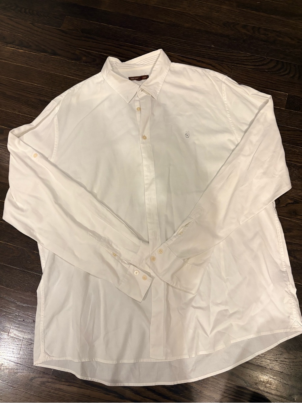 John Varvatos White Long-Sleeve Dress Shirt